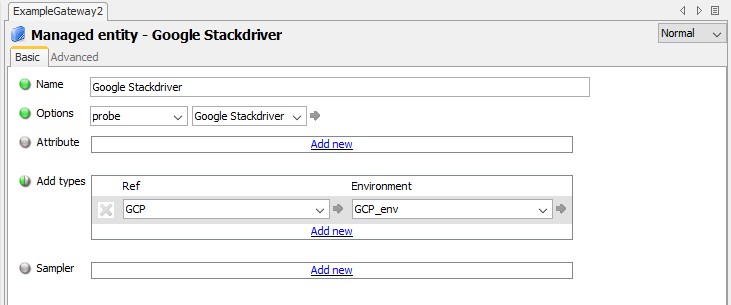 Google Stackdriver Installation - Managed Entity