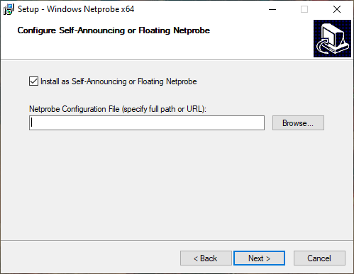 Windows Netprobe installer GUI