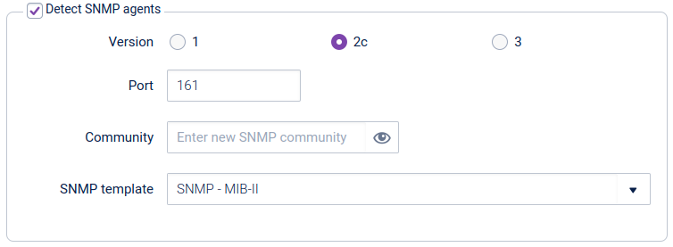 Detect SNMP agents
