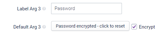 Encrypt variables