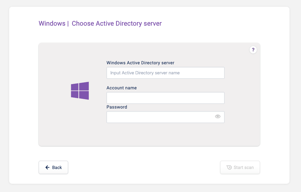 Windows Active Directory server