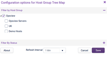 Configure Host Group Tree Map