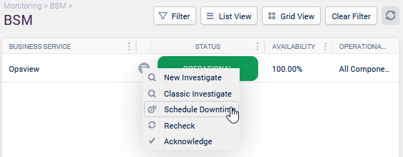 List view classic mode