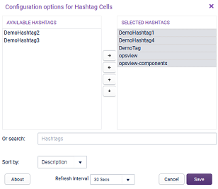 Configure Hashtag Cells