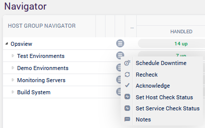 Host Group Navigator