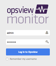 Opsview Monitor log in